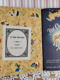 Vintage 1952 1st Printing The Christmas Story Little Golden Book Hardcover