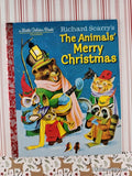 Richard Scarry's The Animals' Merry Christmas Little Golden Book Classic Hardcover, Like New