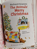 Richard Scarry's The Animals' Merry Christmas Little Golden Book Classic Hardcover, Like New