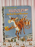 Vintage 1993 Rudolph the Red-Nosed Reindeer Little Golden Book Hardcover