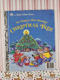 Vintage 1985 The Biggest, Most Beautiful Christmas Tree Little Golden Book Hardcover