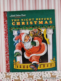 The Night Before Christmas Little Golden Book Classic Hardcover, Like New