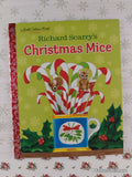 2014 Richard Scarry's Christmas Mice Little Golden Book Classic Hardcover