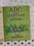 Vintage 1974 ABC is for Christmas Little Golden Book Hardcover