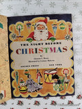 Vintage 1949 The Night Before Christmas Little Golden Book Hardcover