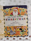 Vintage 1949 The Night Before Christmas Little Golden Book Hardcover