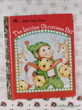 Vintage 1991 The Littlest Christmas Elf Little Golden Book Hardcover