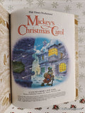 Vintage 1983 Mickey's Christmas Carol Little Golden Book Hardcover