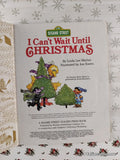 Vintage 1991 Little Golden Book: I Can't Wait Until Christmas Sesame Street Hardcover