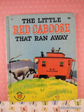 Vintage 1952 The Little Red Caboose That Ran Away Wonder Books Hardcover