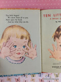 Vintage 1977 Ten Little Fingers Wonder Books Hardcover