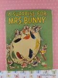 Vintage 1953 A Surprise For Mrs. Bunny Wonder Books Hardcover