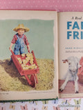 Vintage 1956 Farm Friends Rand McNally Tip-Top Elf Book Hardcover