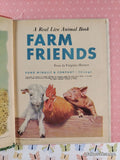 Vintage 1956 Farm Friends Rand McNally Tip-Top Elf Book Hardcover