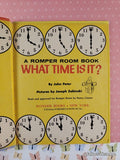 Vintage 1954 What Time is It? Romper Room Wonder Book Hardcover