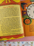 Vintage 1954 What Time is It? Romper Room Wonder Book Hardcover
