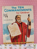 Vintage 1960 The Ten Commandments for Children Rand McNally Elf Book Hardcover