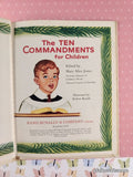 Vintage 1960 The Ten Commandments for Children Rand McNally Elf Book Hardcover