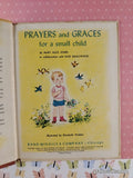 Vintage 1960 Prayers & Graces for a Small Child Rand McNally Elf Book Hardcover