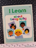 Vintage 1968 I Learn About Geography Rand McNally Book Hardcover