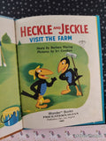 Vintage 1983 Heckle & Jeckle Visit the Farm Wonder Books Hardcover
