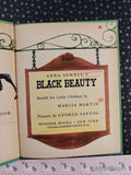 Vintage 1952 Black Beauty Retold for Little Children Wonder Books Hardcover