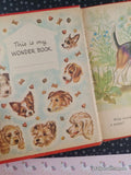 Vintage Wonder Book of Puppies Hardcover