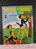 Vintage 1983 Heckle & Jeckle Visit the Farm Wonder Books Hardcover