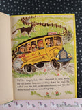 Vintage 1950 The Bingity-Bangity School Bus Wonder Book Hardcover