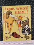 Vintage 1964 Look Who's Here! Wonder Books Hardcover