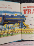 Vintage 1983 The Wonder Book of Trains Hardcover