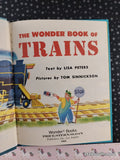 Vintage 1983 The Wonder Book of Trains Hardcover