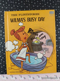 Vintage 1976 The Flintstones: Wilma's Busy Day Wonder Book Hardcover