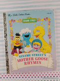 Vintage 1993 Sesame Street's Mother Goose Rhymes Little Golden Book Hardcover