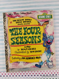 Vintage 1979 Sesame Street Little Theater: The Four Seasons Little Golden Book Hardcover