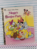 Vintage 1993 Disney's Minnie's Slumber Party Little Golden Book Hardcover
