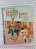 Vintage 1983 Sesame Street: Puppy Love Little Golden Book Hardcover