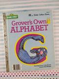 Vintage 1978 Sesame Street: Grover's Own Alphabet Little Golden Book Hardcover