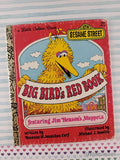 Vintage 1981 13th Printing Sesame Street: Big Bird's Red Book Little Golden Book Hardcover