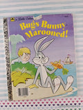 Vintage 1985 Bugs Bunny: Marooned! Little Golden Book Hardcover