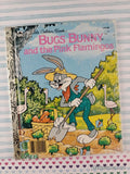 Vintage 1987 1st Printing Bugs Bunny & the Pink Flamingos Little Golden Book Hardcover