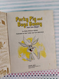 Vintage 1976 Porky Pig & Bugs Bunny: Just Like Magic! Little Golden Book Hardcover