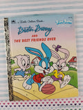 Vintage 1992 Tiny Toon Adventures: Buster Bunny & the Best Friends Ever Little Golden Book Hardcover