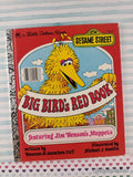 Vintage 1977 Sesame Street: Big Bird's Red Book Little Golden Book Hardcover