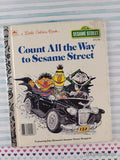 Vintage 1985 Count All the Way to Sesame Street Little Golden Book Hardcover