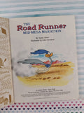 Vintage 1985 The Road Runner: Mid-Mesa Marathon Little Golden Book Hardcover