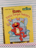 2016 Sesame Street: Elmo's Tricky Tongue Twisters Little Golden Book Hardcover