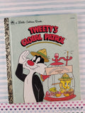 Vintage 1994 Tweety's Global Patrol Little Golden Book Hardcover