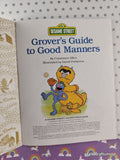 Vintage 1993 Sesame Street: Grover's Guide to Good Manners Little Golden Book Hardcover