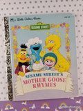 Vintage 1993 Sesame Street's Mother Goose Rhymes Little Golden Book Hardcover